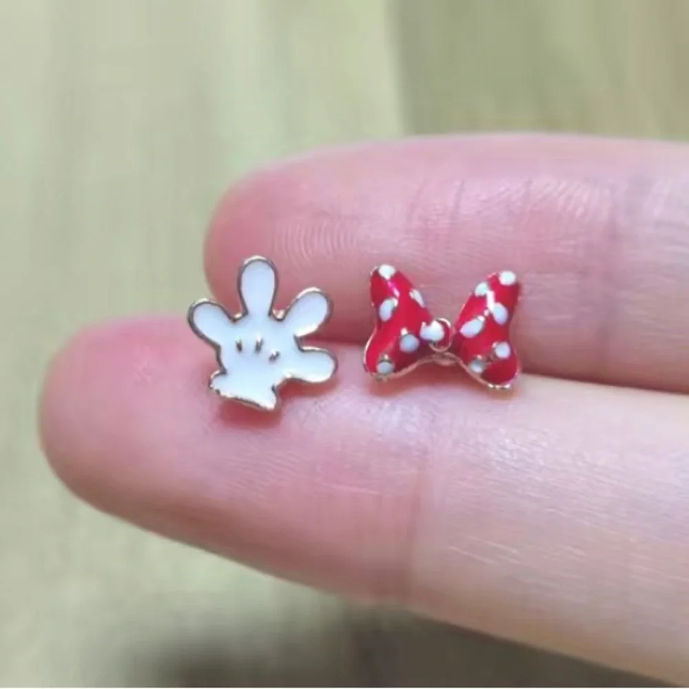 2 Pair of Little Girls Disney Mickey Mouse Earrings, NEW